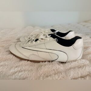 COS trendy White Leather Sneakers, euro 38/US 7.5